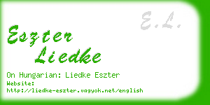 eszter liedke business card